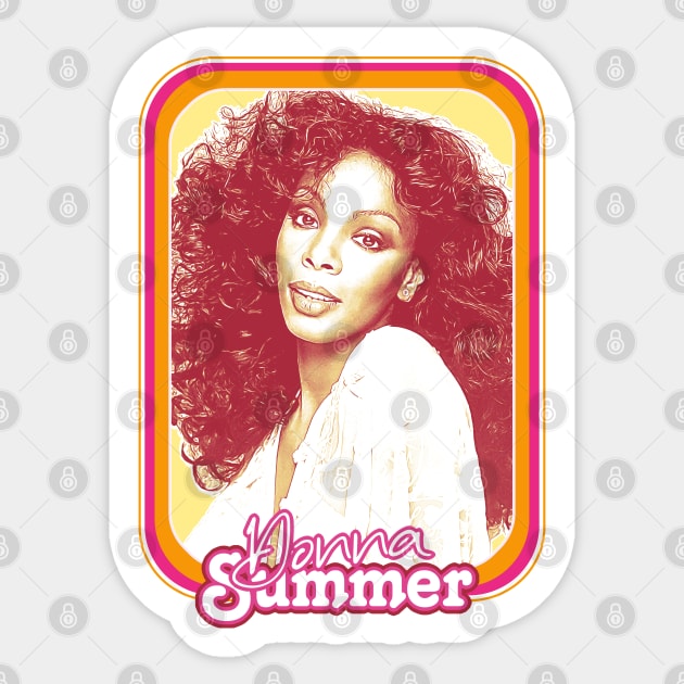 Donna Summer \/\/\/ Retro Style Fan Art Design Sticker by DankFutura